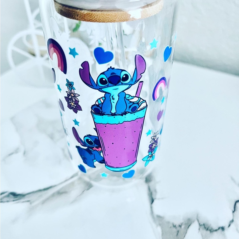 Stitch Glass Cup 16oz